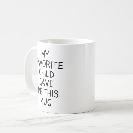 私のお気に入りの子与えは私このマグ、母の日 コーヒーマグカップ (正面左)