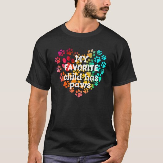 私のお気に入りの子供は肉球があります Tシャツ (正面)