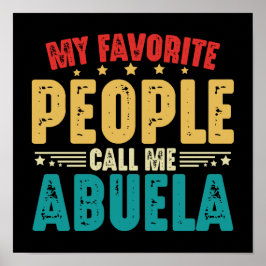 私のお気に入りの家族は私をアブエラ母の日と呼ぶ ポスター
