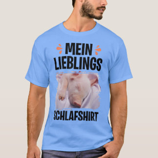 私のお気に入りの寝巻きシャツは豚のミニピグをティーカップ Tシャツ