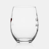 私のお気に入りの後味 ステムなしワイングラス (左)