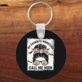 私のお気に入りの怪物は私をママ乱雑パン母ハルと呼ぶ キーホルダー (正面)