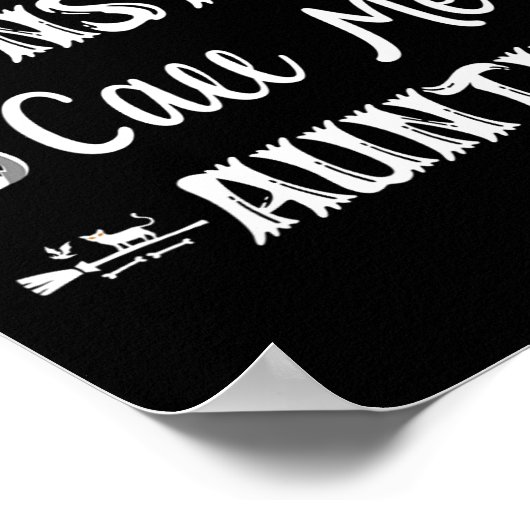 私のお気に入りの怪物は私を叔母おもしろいHと呼ぶ ポスター (角)