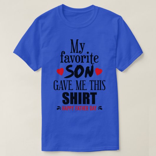 私のお気に入りの息子は与えこ Tシャツ (デザイン正面)