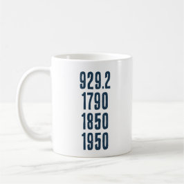 私のお気に入りの数字 コーヒーマグカップ