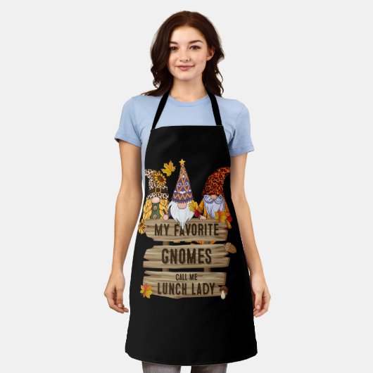 私のお気に入りの格言は私をランチレディーサンクスギビングと呼ぶ エプロン (着用した状態)