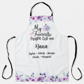 私のお気に入りの民はナナと呼ぶ |グランドキッズ名 エプロン (正面)