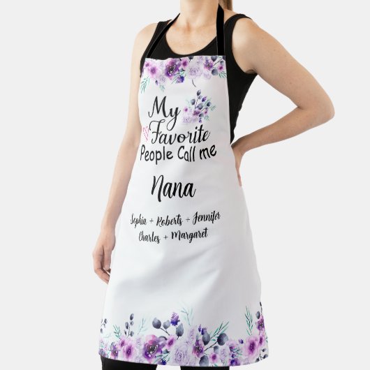 私のお気に入りの民はナナと呼ぶ |グランドキッズ名 エプロン (インサイチュ)