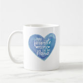 私のお気に入りの民はナナと呼ぶ コーヒーマグカップ (左)