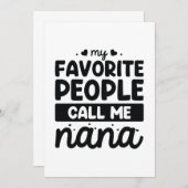 私のお気に入りの民はナナと呼ぶ サンキューカード (正面/裏面)