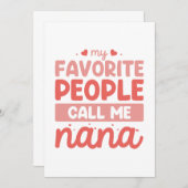 私のお気に入りの民はナナと呼ぶ サンキューカード (正面/裏面)