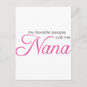 私のお気に入りの民はナナと呼ぶ ポストカード (正面)