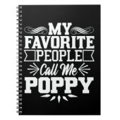 私のお気に入りの民はポピー父の日の贈り物と呼ぶ ノートブック (正面)