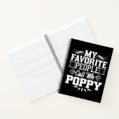 私のお気に入りの民はポピー父の日の贈り物と呼ぶ ノートブック (内部)