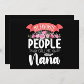 私のお気に入りの民は私をナナ母の日と呼ぶ 招待状 (正面/裏面)