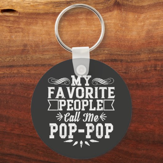 私のお気に入りの民は私をポップ・アートの父ポップ・アートのの日と呼ぶ キーホルダー (正面)