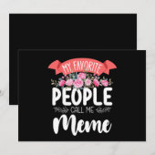 私のお気に入りの民は私をミーム母の日と呼ぶ 招待状 (正面/裏面)