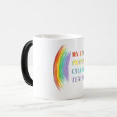 私のお気に入りの民は私を先生マグと呼ぶ | かわいいミニ モーフィングマグカップ (正面左)