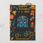 私のお気に入りの民は私を父の日の贈り物と呼ぶ 招待状 (正面/裏面)