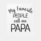 私のお気に入りの民は私を白黒と呼ぶ フリースブランケット (正面)