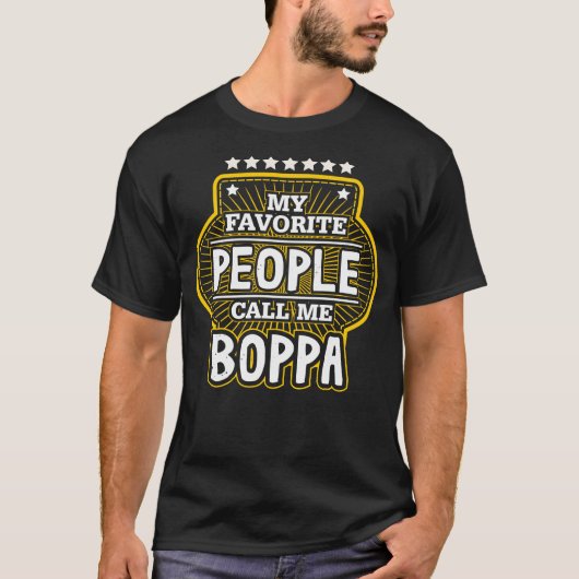 私のお気に入りの民はBOPPAと呼ぶ Tシャツ (正面)