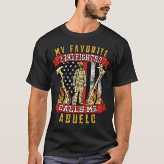 私のお気に入りの消防士は私をアブエロと呼ぶ Tシャツ