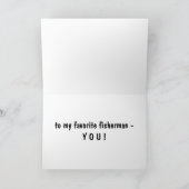 私のお気に入りの漁師は誕生日に カード (内部)