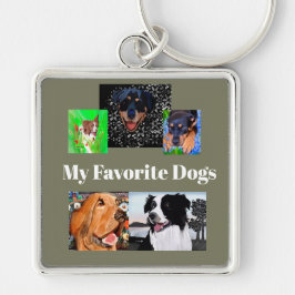 私のお気に入りの犬は自分の5つの場所を作成 キーホルダー