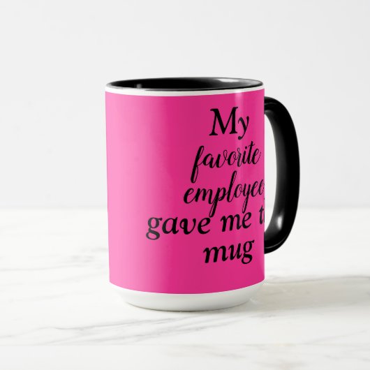 「私のお気に入りの社員与えは私はこのマグ」ボスマグ マグカップ (正面右)