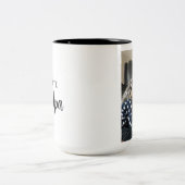 私のお気に入りの祖父モダンの日の贈り物 ツートーンマグカップ (中央)