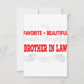 私のお気に入りの義理の美しい兄おもしろい弟 出欠カード (正面)