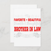 私のお気に入りの義理の美しい兄おもしろい弟 出欠カード (正面/裏面)