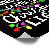 私のお気に入りの色はクリスマスライトおもしろいクリスマスM ポスター (角)