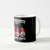 私のお気に入りの色はクリスマスライトのノーム コーヒーマグカップ (正面右)
