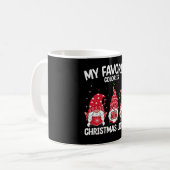 私のお気に入りの色はクリスマスライトのノーム コーヒーマグカップ (正面左)