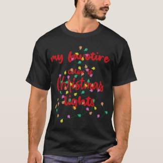 私のお気に入りの色はクリスマスライト最高ののc tシャツ