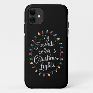 私のお気に入りの色はクリスマスライト クリスマス ホリデー iPhone 11 ケース