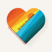 私のお気に入りの色は日没 ノートブック (正面)