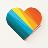 私のお気に入りの色は日没 ノートブック (裏面)