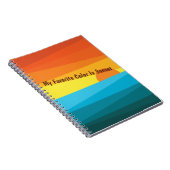 私のお気に入りの色は日没 ノートブック (右側)