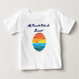 私のお気に入りの色は日没 ベビーTシャツ