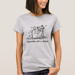 私のお気に入りの色は猫毛Tシャツ Tシャツ