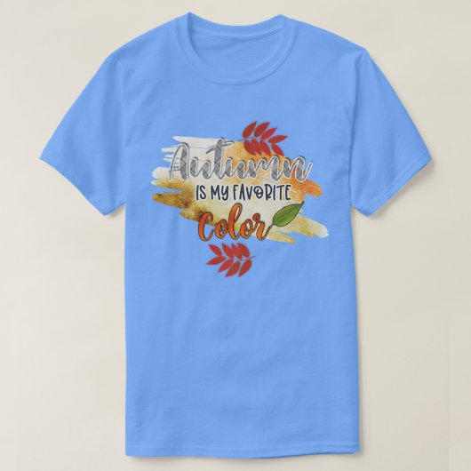 私のお気に入りの色は秋 Tシャツ (デザイン正面)