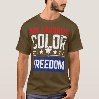 私のお気に入りの色は自由の自由ギフトである Tシャツ