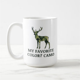私のお気に入りの色は迷彩柄 | 鹿狩り贈り物 コーヒーマグカップ
