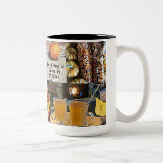私のお気に入りの色は10月マグ ツートーンマグカップ