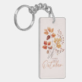 私のお気に入りの色は10月 – 紅葉&パイン キーホルダー (正面左)