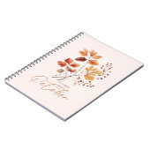私のお気に入りの色は10月 – 紅葉&パイン ノートブック (左側)