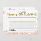 私のお気に入りの花嫁の思い出 |ピンクと金ゴールド (正面/裏面)