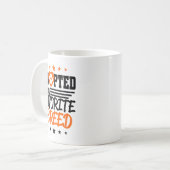 私のお気に入りの血統マグ コーヒーマグカップ (正面左)